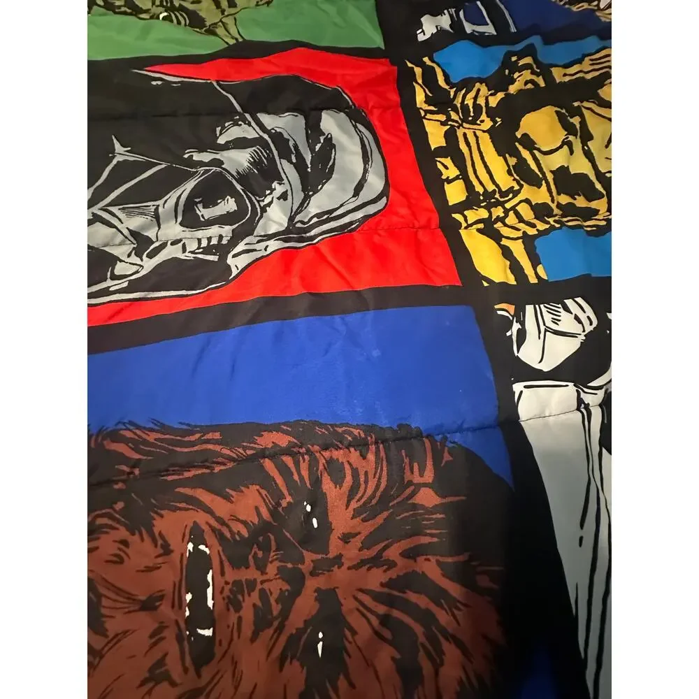 Star Wars Jay Franco Twin Comforter Reversible Microfiber Character Grid